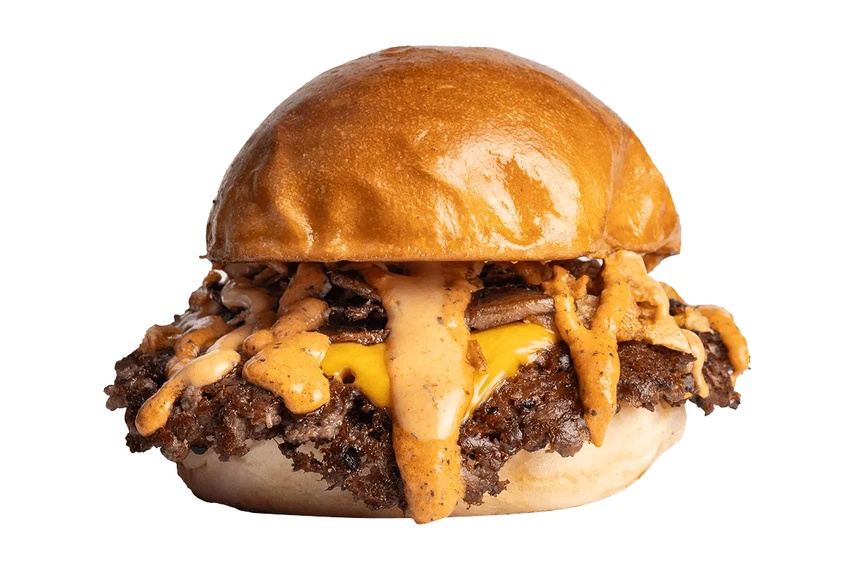 Detroit Mushroom smash burger