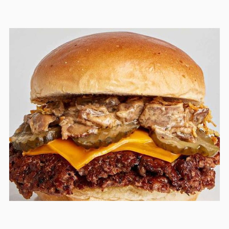 Smash House Detroit Mushroom burger